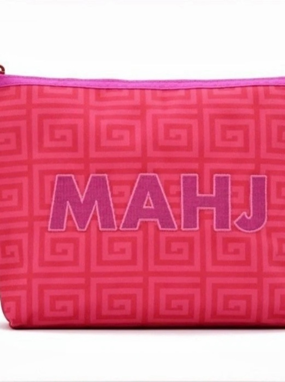 Jonathan Adler x Michaels Mahjong Pouch Pink & Red